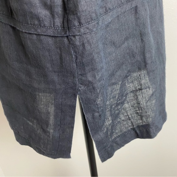 Harve Bernard Linen Button Front Lagenlook Shirt - Picture 7 of 14